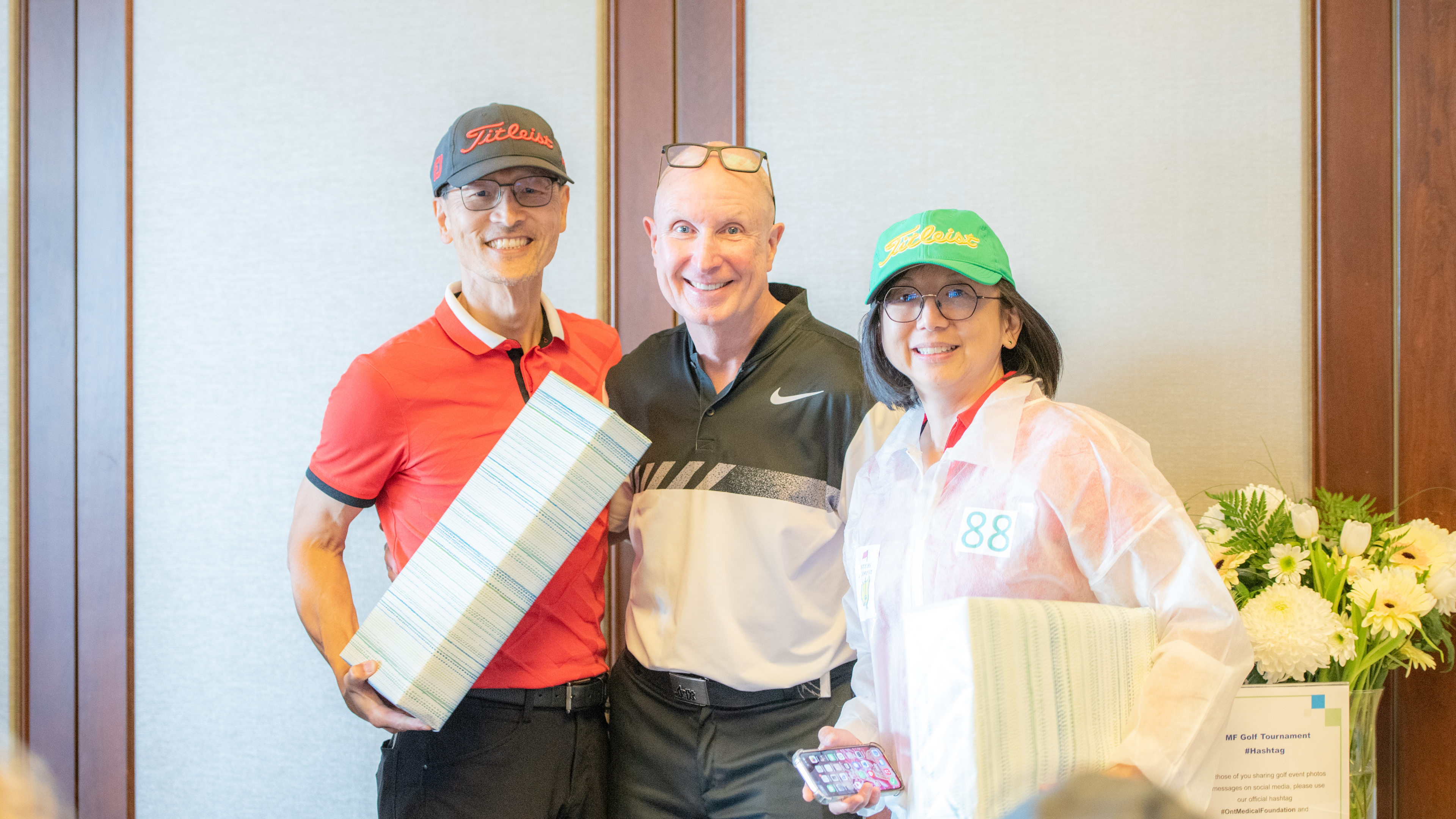 Dr. Alex Chan, Dr. Elaine Woo and David Collie are seen here.